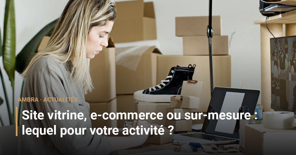 Site vitrine, e-commerce ou sur-mesure : lequel pour votre activité ?
