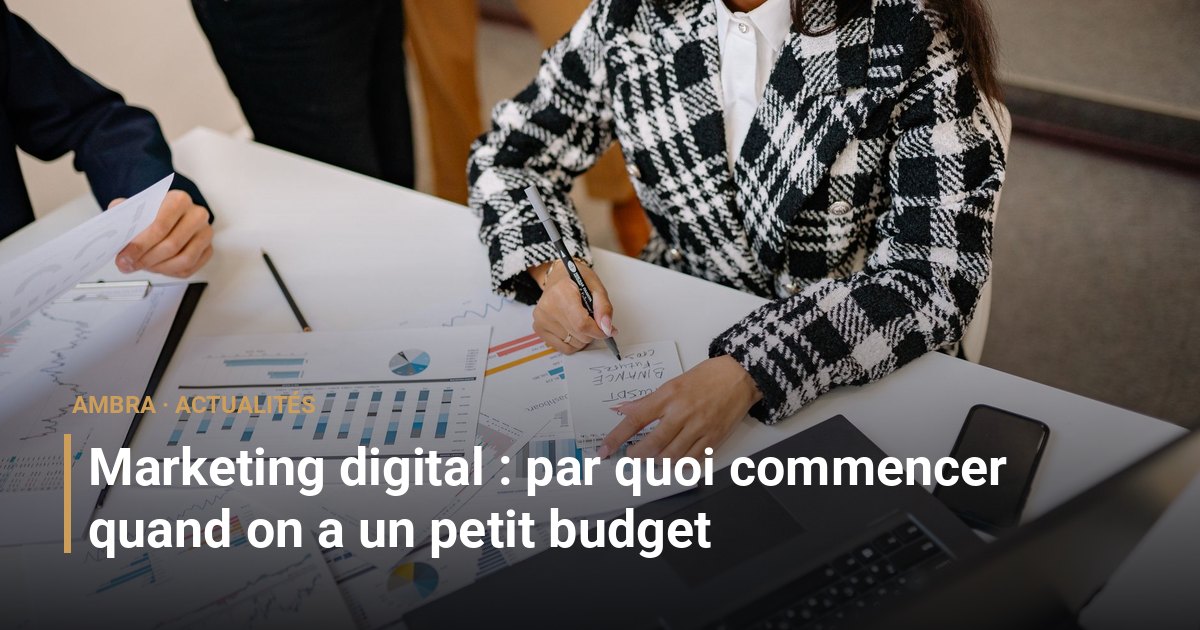 Marketing digital : par quoi commencer quand on a un petit budget