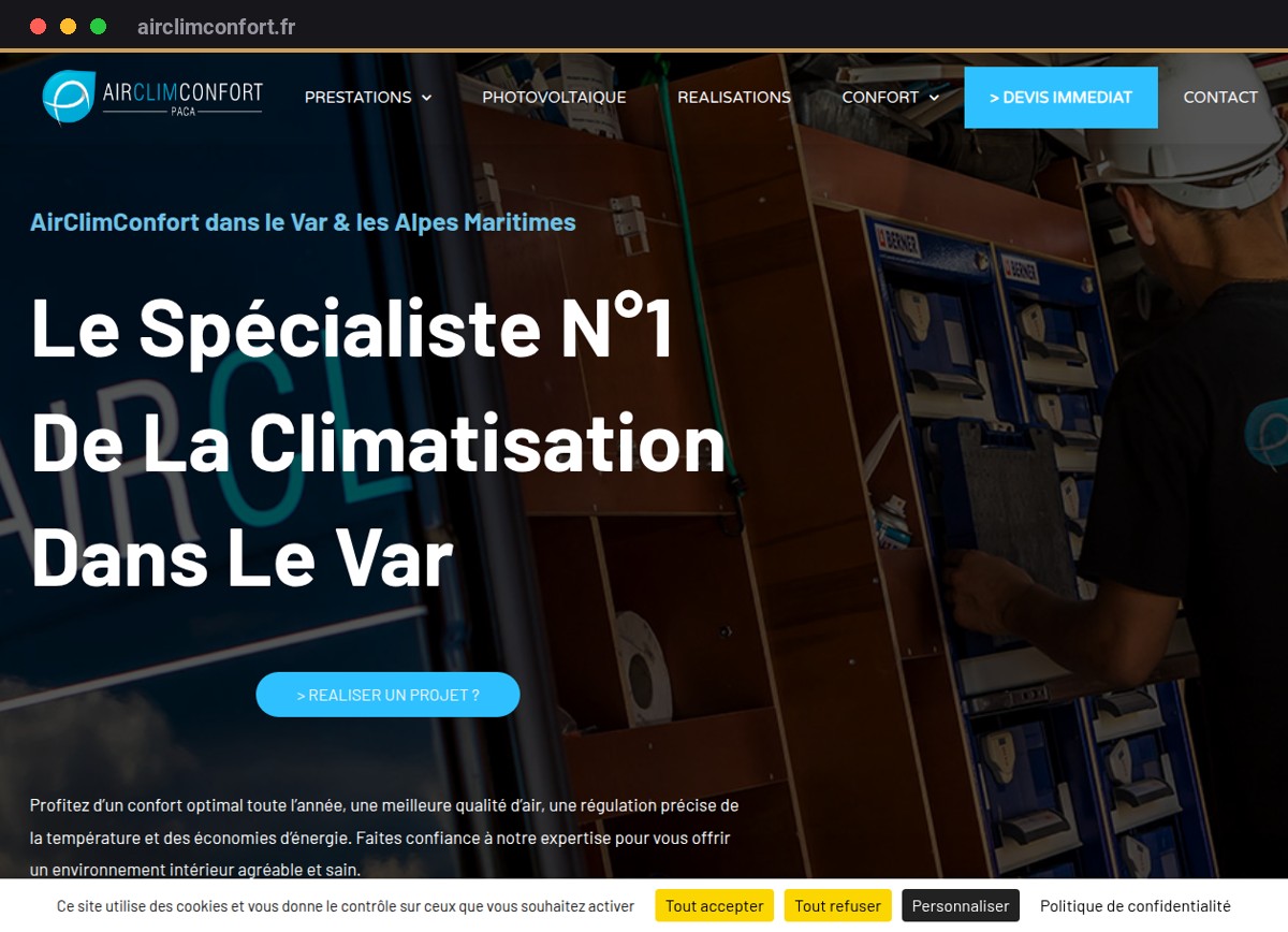Réalisation Ambra · Air Clim Confort