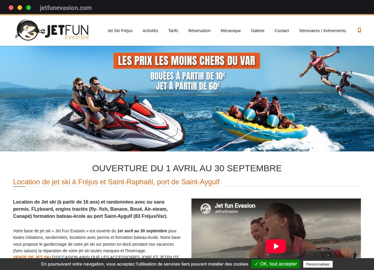 Réalisation Ambra · Jet Fun Evasion