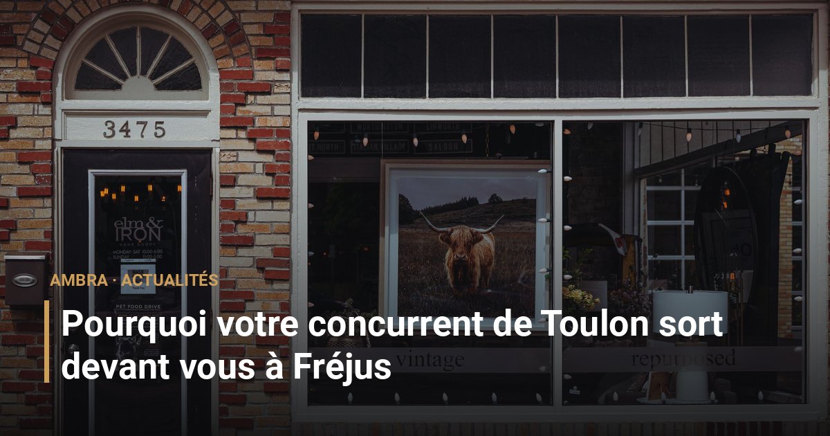 Pourquoi votre concurrent de Toulon sort devant vous à Fréjus
